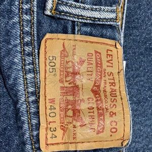 Blue Levi jeans men’s straights